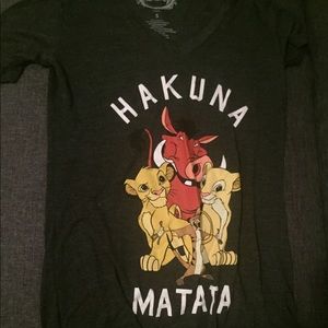 Lion King black v neck